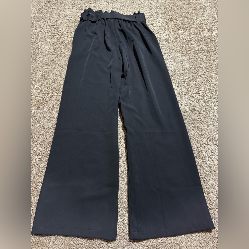 LILLUSORY Black Wide-Leg Trousers Medium - Picture 5 of 6
